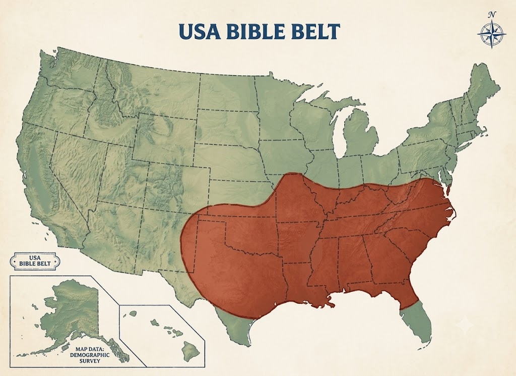 Što je američki Bible Belt i kako je nastao Godlywood